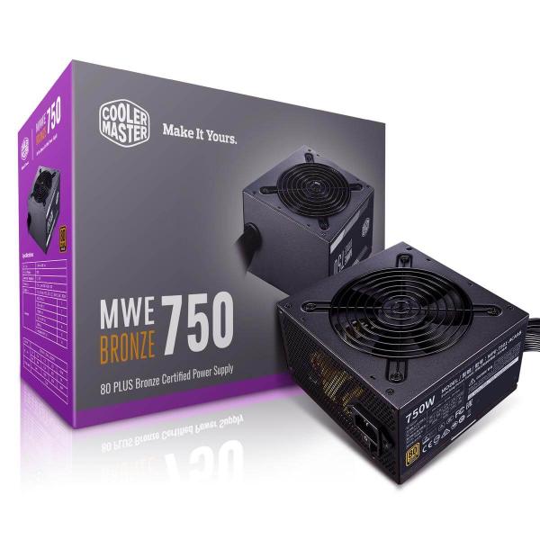 FUENTE DE PODER COOLER MASTER MWE BRONZE V2 750W A/WO CABLE MPE-7501-ACAAB-WO