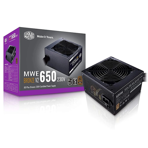 FUENTE DE PODER COOLER MASTER MWE BRONZE V2 650W A/WO CABLE MPE-6501-ACAAB-WO