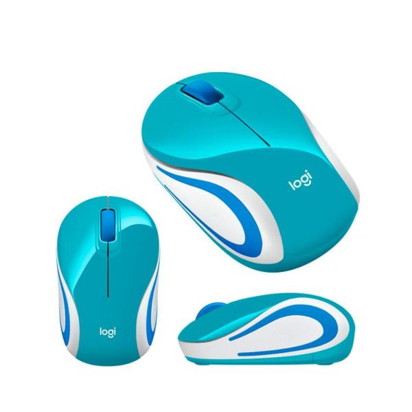 MOUSE LOGITECH MINI M187 BRIGHT TEAL 1000DPI 910-005363