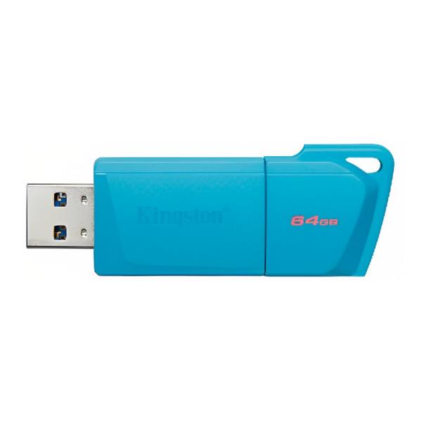 MEMORIA USB 64GB 3.2 KINGSTON EXODIA M LATAM DTXM NEON AQUA BLUE KC-U2L64-7LB
