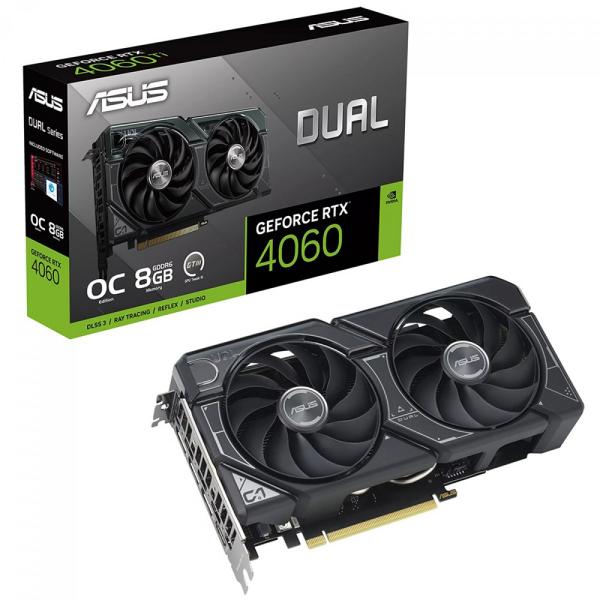 TARJETA DE VIDEO ASUS DUAL-RTX4060-O8G 90YV0JC0-M0AA00