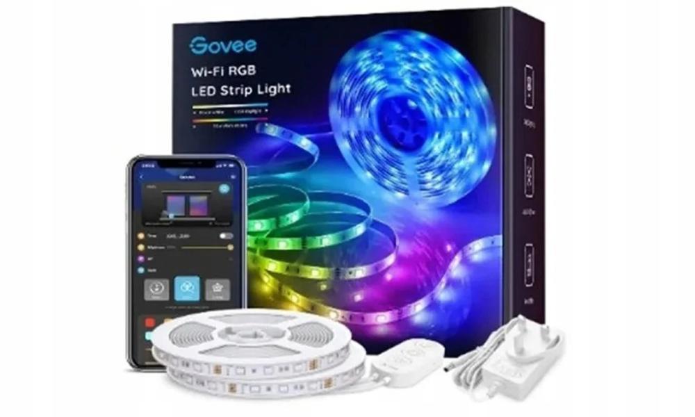 CABLE DE LUCES GOVEE WIFI RGB LED STRIP LIGHTS 5 MTS. X 2 ROLLOS - H6110
