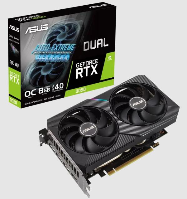 TARJETA DE VIDEO ASUS PH-RTX3050-8G