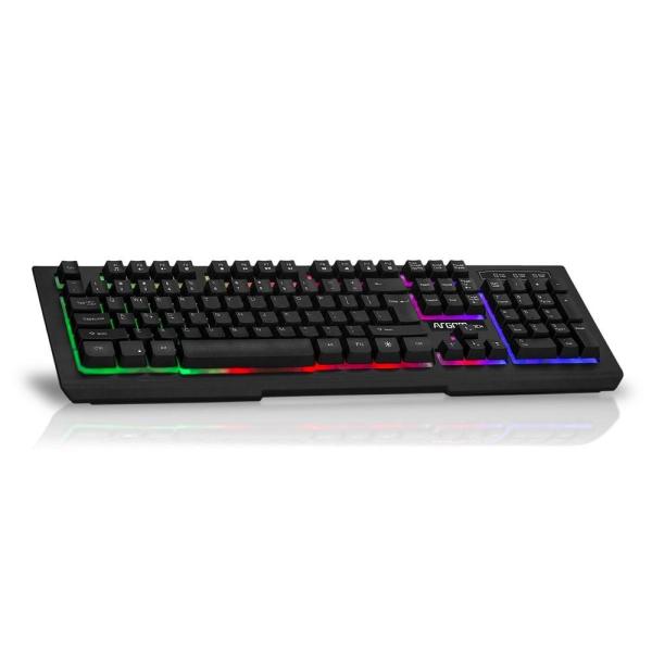 TECLADO ARGOM GAMING COMBAT USB NEGRO ARG-KB-2055BK