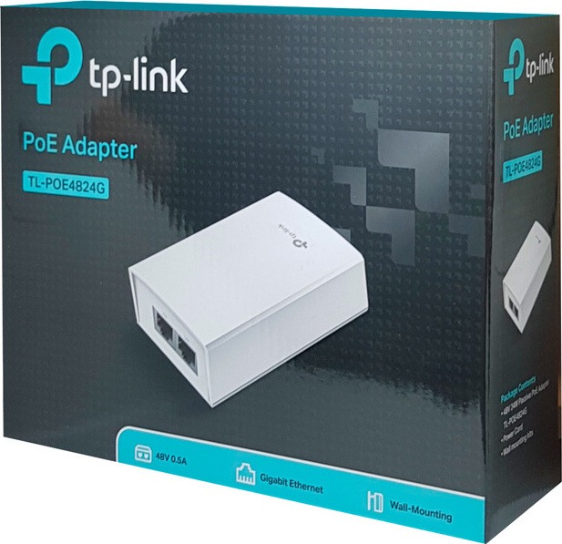 ADAPTADOR TP LINK 48V 24W PASSIVE P0E TL-POE4824G(UN)