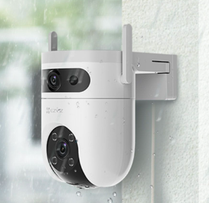 CAMARA DE SEGURIDAD EZVIZ CS-H9C-R100-8G55WKFL (US-STD) (MUL) (E) DUAL-LENS PAN & TILT 3K 2880 &times; 1620 H.265 / H.264 COLOR NIGHT VISION 303103043