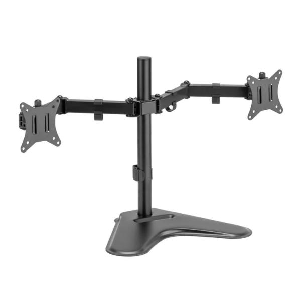 SOPORTE DUAL MONITOR 32" ARGOM CON BASE NEGRO ARG-BR-1605