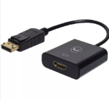 ADAPTADOR UNNO AD3004BK DISPLAYPORT A HDMI NEGRO