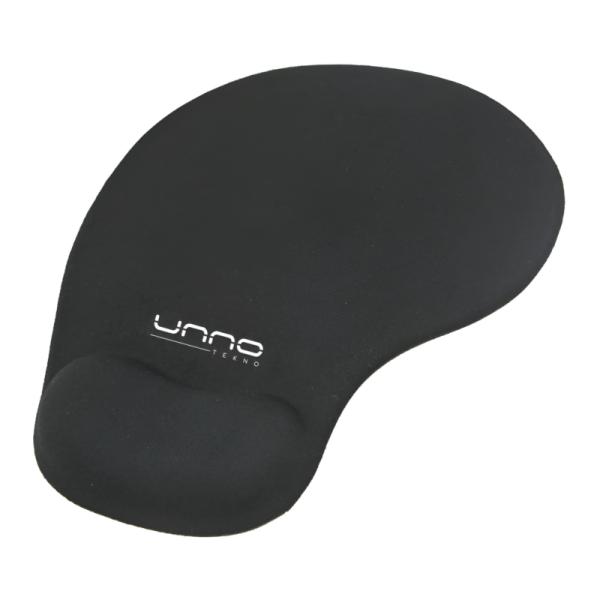 MOUSE PAD UNNO TEKNO MP6001BK ERGON&Oacute;MICO NEGRO