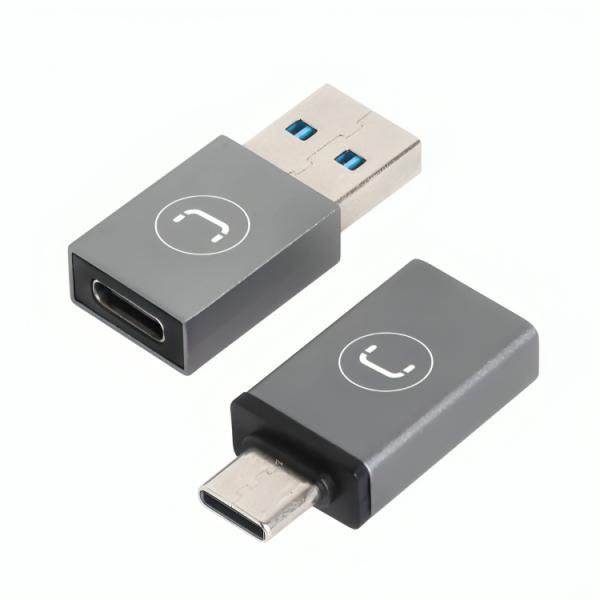 ADAPTADORES UNNO AD4301GY USB TIPO A A TIPO C / USB TIPO C A TIPO A