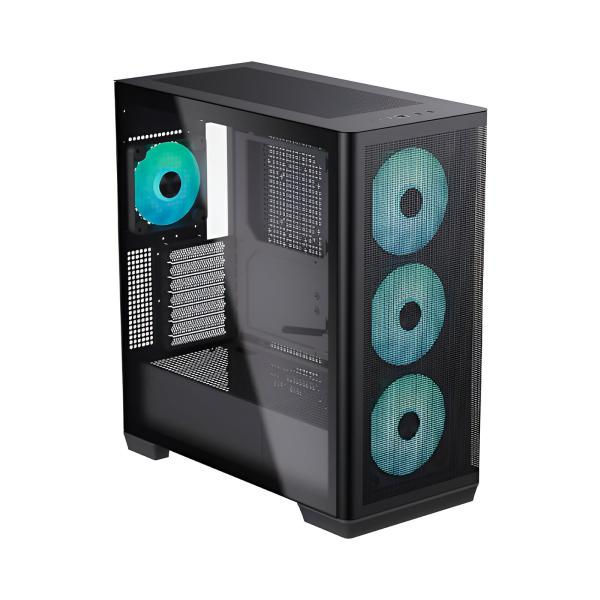 CASE GAMING AEROCOOL APNX C1 BLACK C1-BK-V1 APCM-CR01043.11 ARGB fans * 4