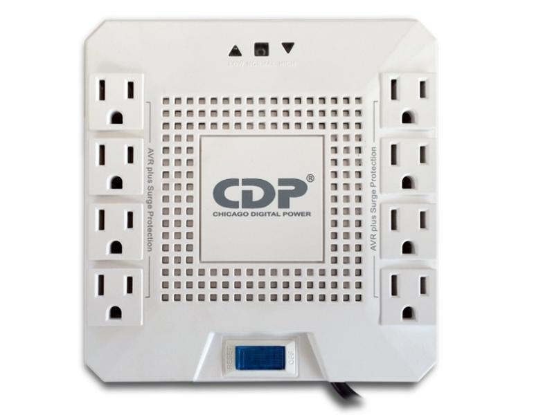 REGULADOR DE VOLTAJE CDP AVR 120Vac 800VA 8 OUTLET R-AVR1808