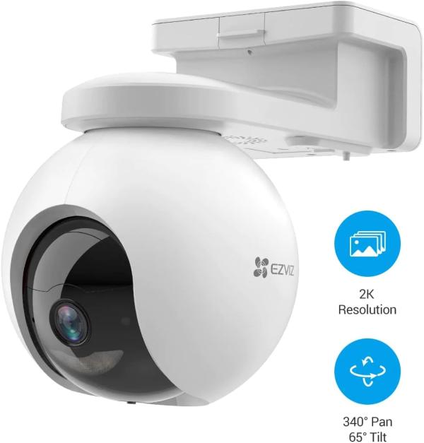 CAMARA DE SEGURIDAD EZVIZ CB8 2K PAN & TILT 4MM 2304 &times; 1296 H.265 / H.264 1.5 MBPS CS-CB8-R100-2C3WFL(US-STD) 303102357