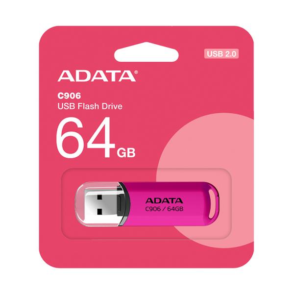 MEMORIA USB 64GB ADATA C906 PINK AC906-64G-RPP