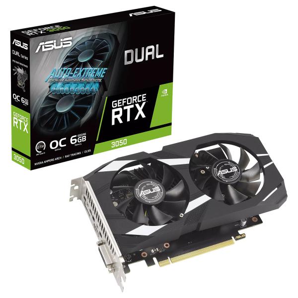 TARJETA DE VIDEO ASUS DUAL RTX3050-O6G 90YV0K60-M0AA00