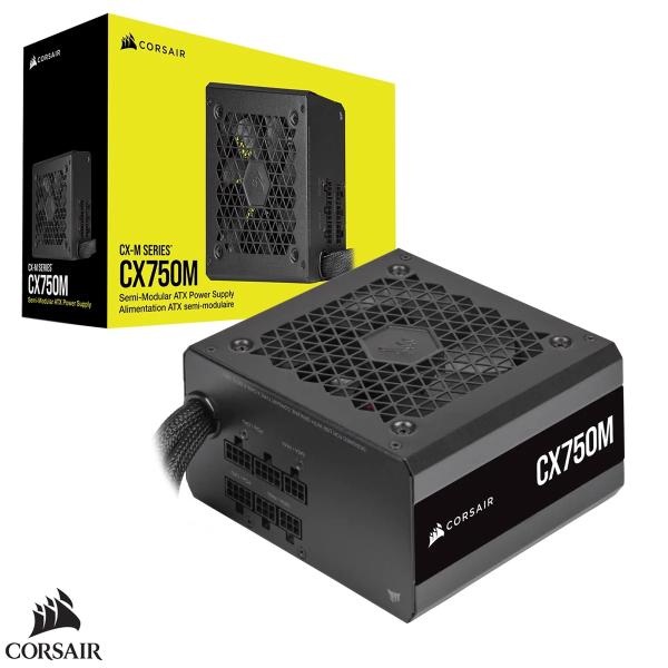 FUENTE DE PODER CORSAIR CX750 80 PLUS BRONCE ATX CP-9020279-NA