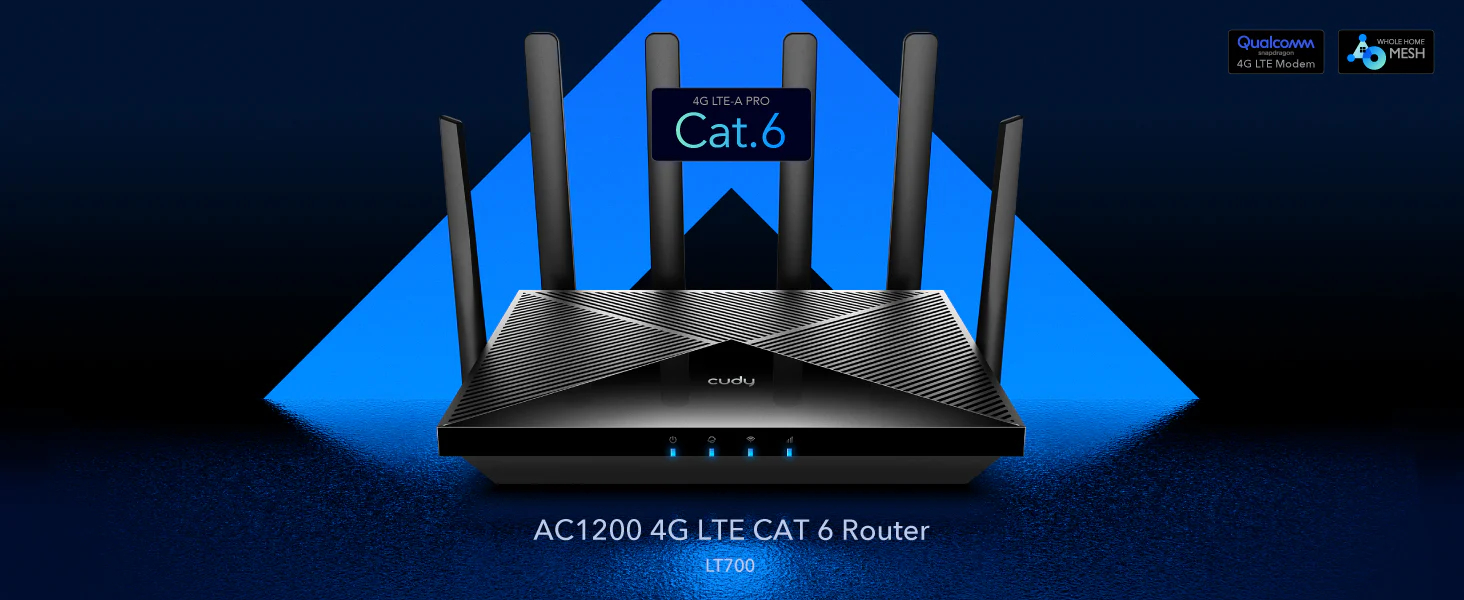 ROUTER CUDY LT700-EU AC1200 WIFI 4G LTE CAT6 GIGABIT