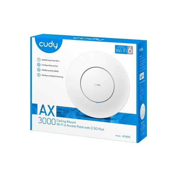 PUNTO DE ACCESO CUDY AP3000_P AX3000 WIFI 6 2.5G