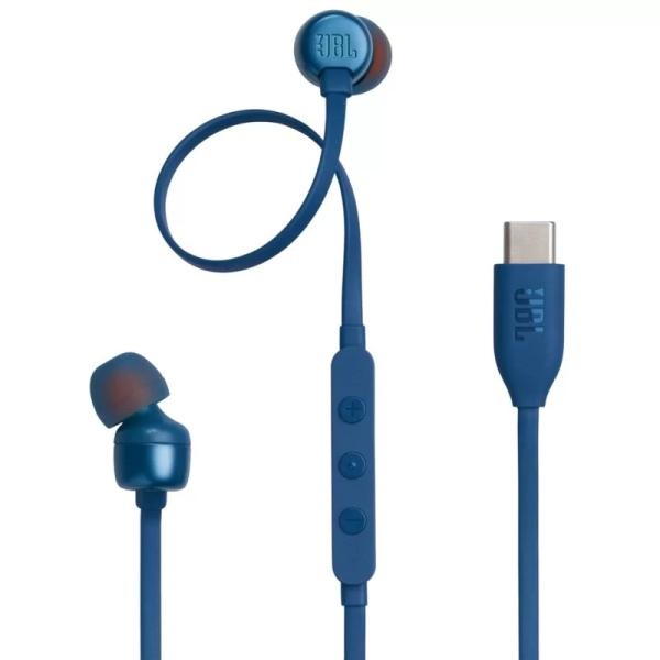 AUDIFONO ALAMBRICO JBL TUNE 310C USB-C BLUE JBLT310CBLUAM