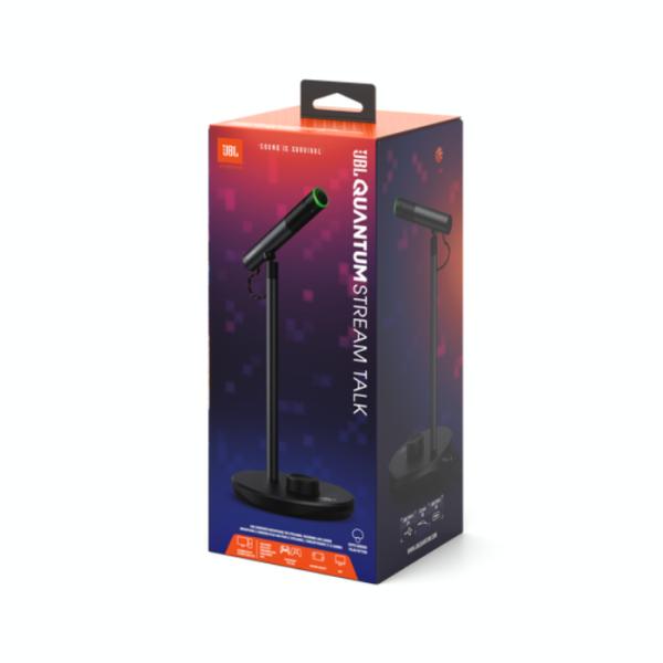 MICR&Oacute;FONO ALAMBRICO USB-C JBL QUANTUM STREAM TALK FLEXIBLE CONTROL DE SILENCIO, INDICADOR LED NEGRO JBLSTRMTALKBLKAM