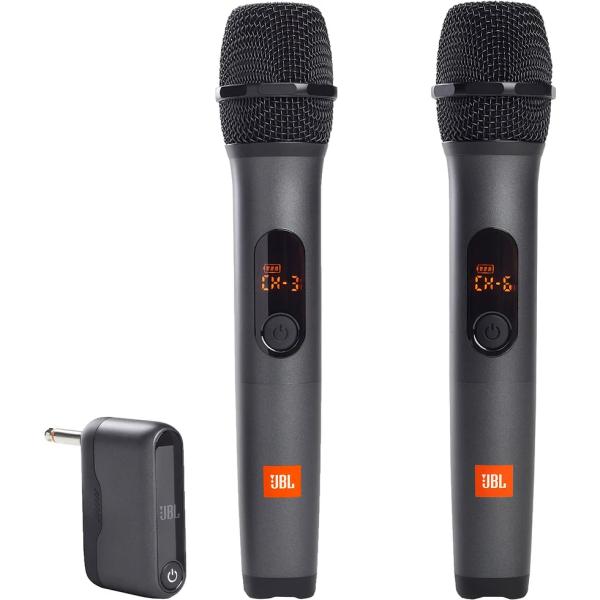 MICR&Oacute;FONO INALAMBRICO JBL CON RECEPTOR DE DOBLE CANAL NEGRO JBLWIRELESSMICAM