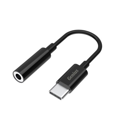 CABLE AUDIO TYPE-C A A 3.5MM GENIUS RS2 ACC-C100 NEGRO 32590012400