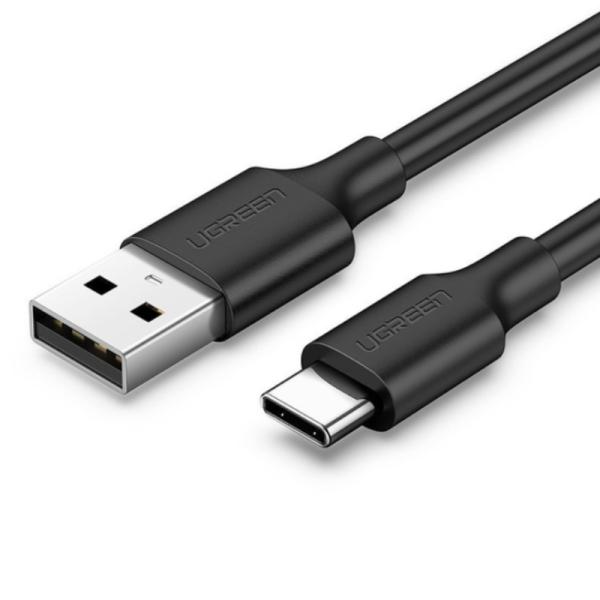 CABLE UGREEN US287 USB-A A USB-C 1 METRO CARGA RAPIDA 60116 NEGRO