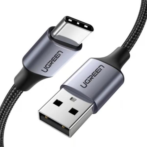 CABLE UGREEN US288 USB-A 2.0 A USB-C 1.5 METROS 60127 NEGRO