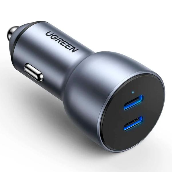 CARGADOR UGREEN CD213 USB-C CARGA RAPIDA PARA CARRO 70594