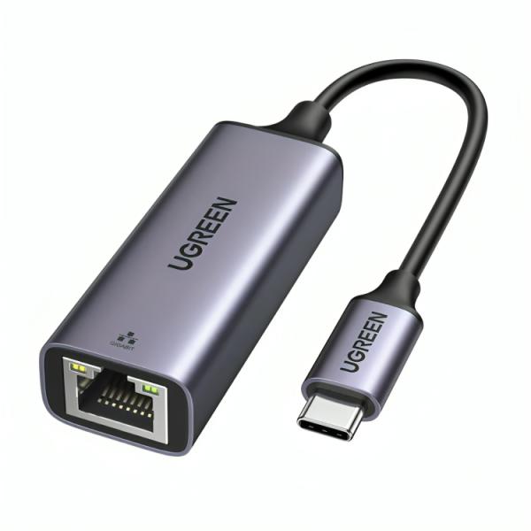 ADAPTADOR UGREEN CM199 USB-C A ETHERNET 10/100/1000MBPS 50737 GRIS