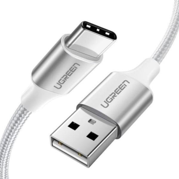 CABLE UGREEN US288 USB-A 2.0 A USB-C 1.5 METROS 60132 BLANCO