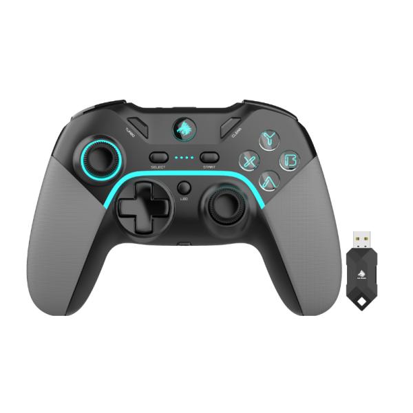 GAME PAD EAGLE WARRIOR FG02A COMPATIBLE CON SWITCH / ANDROID / PS3 / PC INALAMBRICO 2.4G CON XINPUT NEGRO