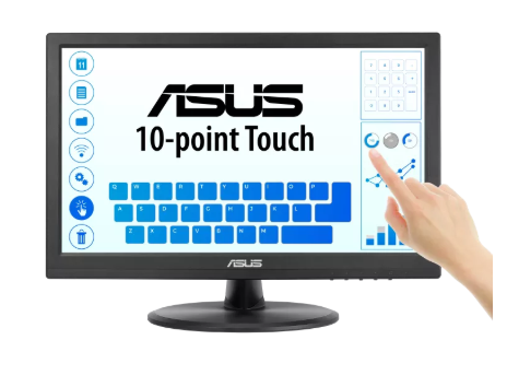 MONITOR ASUS VT169HE BK 15.6" PLANO 1920x1080 60HZ SPLENDID HDMI Y VGA TOUCH 90LM09V1-B011B0 NEGRO