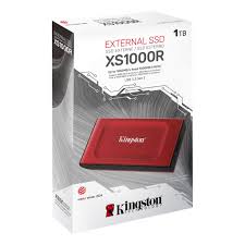 HD EXTERNO SOLIDO 1TB KINGSTON SXS1000R/1000G USB 3.2 1.050 MB/S / 1.000 MB/S ROJO