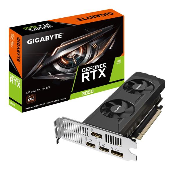 TARJETA DE VIDEO GIGABYTE GV-N3050WF2OCV2-6GD GEFORCE RTX 3050 6GB GDDR6 1477 MHZ