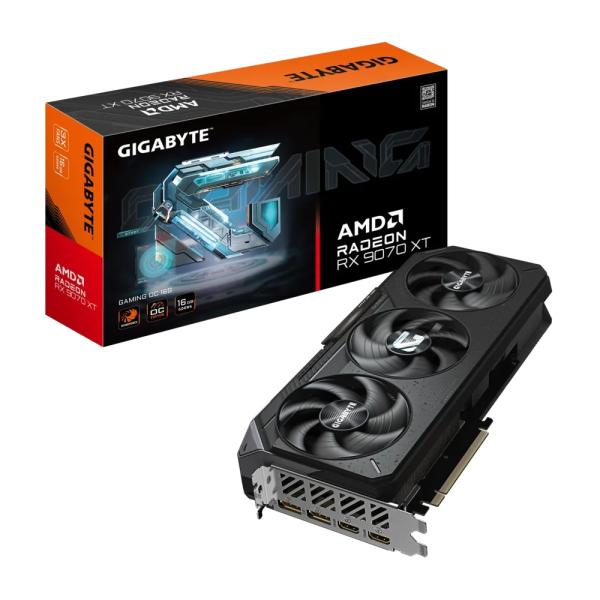 TARJETA DE VIDEO GIGABYTE GEFORCE RTX 9070 XT GAMING OC 16GB GDDR6 2970 MHZ GV-R9070XTGAMING OC-16GD