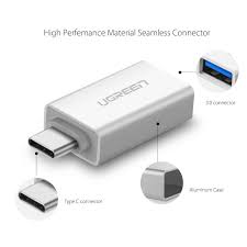 ADAPTADOR UGREEN US173 USB-C A USB-A 5V 30155 BLANCO
