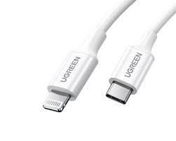 CABLE USB-C A LIGHTNING UGREEN US171 480MBPS 1.5M 60748 BLANCO