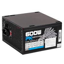 FUENTE DE PODER EAGLE WARRIOR 600W PK600RSF001C NEGRO