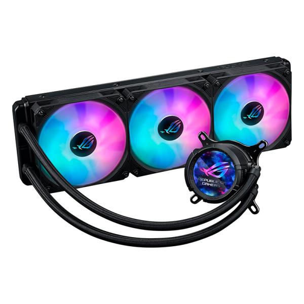ENFRIAMIENTO LIQUIDO RGB ASUS ROG STRIX LC III 360 ARGB LCD 3 EN 1 360MM LGA 1851 / 1700 / 1200 / 115x Y AM5 / AM4 CON PANTALLA LCD DE 2.1" 90RC00W1-M0UAY0 NEGRO